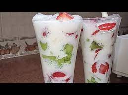 طريقة عمل كوكتيل الفواكه زي بتاع محلات العصير youtube pint glass glassware beer glasses