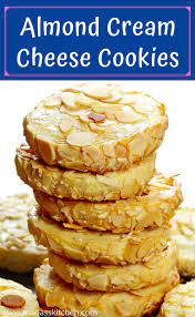 Easy Holiday Almond Cream Cheese Cookies Recipe Maria S Kitchen Cream Cheese Cookie Recipe Cream Cheese Cookies Cheese Cookies Recipe