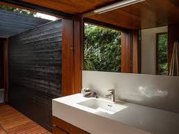 Modern chromatic balance with wood. Best 57 Modern Bathroom Dark Hardwood Floors Design Photos And Ideas Dwell