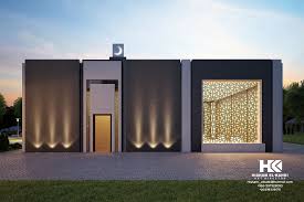 Interior And Exterior Modern Mosque On Behance In 2020 Modern Exterior Mosque Design Mosque Design Islamic Architecture
