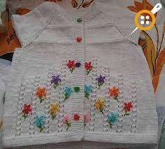 Bebek Yelegi Susleme Teknikleri Bebekler Icin Orgu Yelek Suslemeleri Orgu Bebek Yelek Yelek