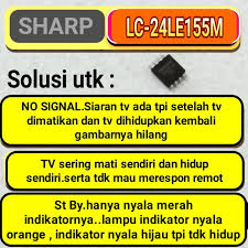Itu yang menyebabkan tv sharp model wonder ini lampu berkedip. Ic Eeprom Eprom Memory Spi Flash Tv Led Sharp Lc 24le155m Shopee Indonesia