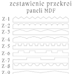 Panel ścienny MDF Model Z-9