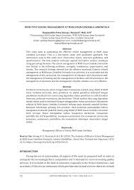 Pdf Effective School Management At Man Insan Cendekia Gorontalo