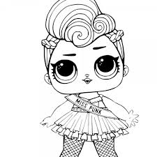 We know what you can do to entertain your child today. Cute Lol Surprise Doll Coloring Pages Miss Punk Birthday Coloring Pages Lol Dolls Kids Printable Coloring Pages