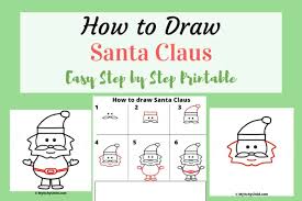 Learn to draw santa claus. How To Draw Santa Claus My Itchy Child Easy Activity For Young Children