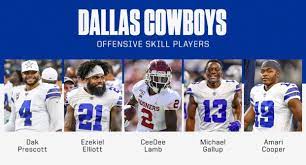 The Projected Weapons For The Dallas Cowboys In 2020 Goodness Me Cowboys