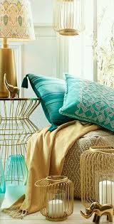 Turquoise Gold Home Accessories Home Decor Trending Decor Chic Interior Design