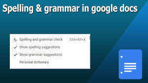How To Check Spelling And Grammar In Google Docs Document Youtube