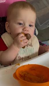 Can I give my 6 month old angel hair pasta? Do I need to put sauce