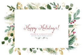 Watercolor Christmas Clipart Wreath Clip Art Holiday Photo Card Templates Border Transparent Background Essem Creatives Watercolor Clipart Business Bran Holiday Photo Cards Template Christmas Watercolor Christmas Clipart