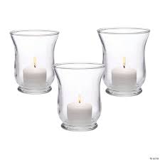 Paired with blown glass, the booker multi centerpiece hurricane adds height and interest to a table or mantel display. Small Clear Hurricane Candle Holders Oriental Trading