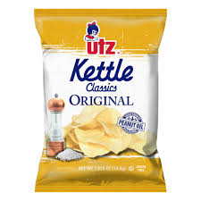 They taste so great because they're made from all natural, real food ingredients and the finest potatoes. Utz Kettle Classics Potato Chips Original Utz Quality Foods