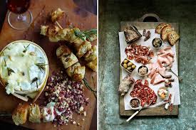 About an hour before guests arrive, gently stir in the pear and fill the leaves. Easy Appetizers For A Christmas Drinks Party