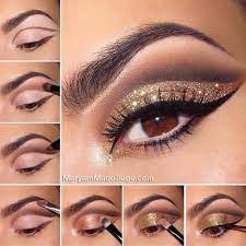 Pin By Rosie Gainza On Make Me Beautiful Eye Makeup Steps Glitter Eye Makeup Sparkly Eyeshadow Tutorial
