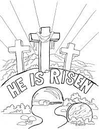 Jesus walks on water coloring page. He Is Risen Coloring Pages Coloring Home
