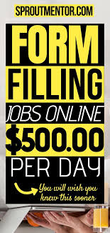 Trusted Online Form Filling Jobs Without Investment Daily Payment Sproutmentor Work From Home Jobs Online Jobs From Home Legit Work From Home