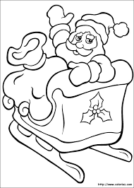 De jolis pères noël à dessiner, imprimer et colorier à volonté. Coloriage Pere Noel En Traineau
