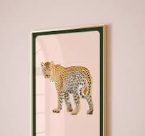 Cheetah retro vintage print, poster jachtluipaard, gewaagd ...