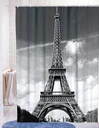 Famous City Landmark Pattern Fabric Shower Curtain 72 By 72 Paris Paris Badezimmer