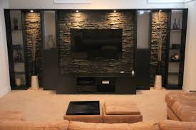 Shepperton media unit, oak and stone grey | made.com. Stone Behind Tv Houzz