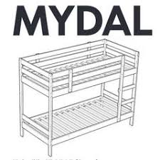 Ikea meldal black metal daybed. Ikea Mydal Bunk Bed Replacement Parts Furnitureparts Com
