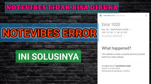 Maybe you would like to learn more about one of these? Notevibes Error 1020 Tidak Bisa Dibuka Ini Solusinya Youtube