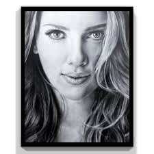 Scarlett Johansson Art Print,scarlett Wall Art,scarlett Johansson Fine Art  Print,scarlett Portrait Print,scarlett Lover Wall Decor Gift Idea