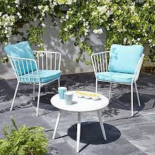 Impressions 3 Piece Bistro Set Blue Plant Life 3 Piece Bistro Set Fabric Dining Chairs Bistro Set