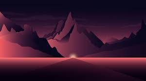 Tons of awesome minimalist purple wallpapers to download for free. 509227 3840x2160 Purple Mountain Horizon Minimalist Wallpaper Jpg Mocah Hd Wallpapers
