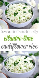 My favorite brand of frozen cauliflower rice is by green giant and can be found in the frozen section of your grocery store and even in bulk at stores like costco. Low Carb And Keto Friendly Cilantro Lime Cauliflower Rice