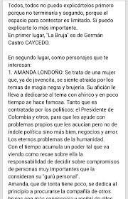 Books by germán castro caycedo (author of la bruja). Personajes Principales Del Libro La Bruja De German Castro Caycedo Brainly Lat