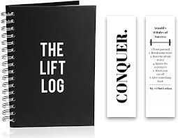 Amazon Com The Lift Log Workout Journal With Bookmark 6 Month Daily Fitness Journal Track Lifts Cardio Goal In 2020 Workout Log Book Fitness Planner Workout Log