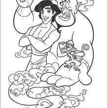 The Genie And Jafar Coloring Pages Hellokids Com