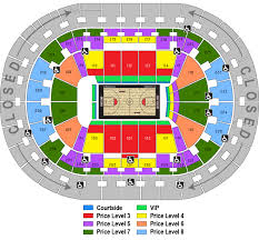 moda center seat map astonishing moda center at the rose