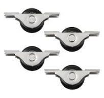 4 Pcs Sliding Door Roller Wheels for Cabinet and Wardrobe Track Replacement