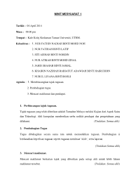 Pemasangan owning dikaki lima surau sebelah tandas tidak dapat dilaksakan buat masa ini kerana belum ada peruntukan. Contoh Minit Mesyuarat