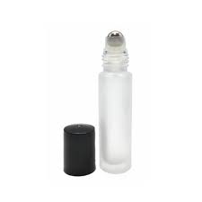 10ml Frosted Amber Glass Roller Bottle With Metal Roll On Insert Black Caps Shopee Malaysia