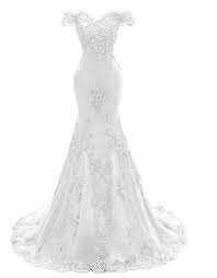 Your affordable wedding dress is waiting! 10 White Lace Mermaid Bridal Wedding Dresses Under 200 Dollars Shipping Included Chiclypoised Mermaid Prom Dresses Lace Prom Dresses Long Mermaid Prom Dresses Long Lace