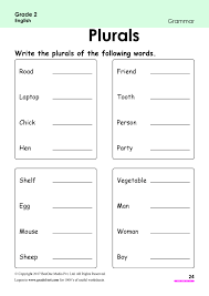 singular and plural nouns worksheet www grade1to6 com