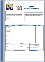 Landscaping Invoice Template 5 Invoice Template Contract Template Lawn Care Business
