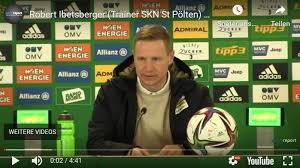 Pölten soll sich nach einem neuen trainer umsehen. Video Robert Ibertsberger Trainer Skn St Polten Die Pressekonferenz Nach Dem Spiel Gegen Sk Rapid Wien