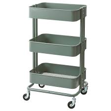 Raskog Utility Cart Gray Green 13 3 4x17 3 4x30 3 4 Ikea