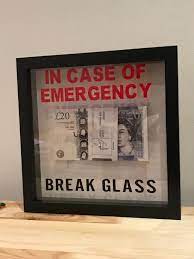 In Case Of Emergency Pop Art Wall Frame 8x8 Cash Etsy In Case Of Emergency Frames On Wall Emergency