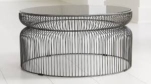 Spoke Smoke Glass Graphite Metal Coffee Table Crate And Barrel Coffee Table Crate And Barrel Metal Coffee Table Marble Coffee Table