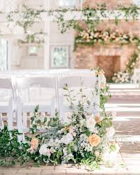 Wedding flowers for rent is a joy to work with and i highly recommend using them for all of your wedding floral needs. Beautiful Ways To Style The Last Row Of Chairs At Your Wedding Ceremony Early Fall Weddings Wedding Ceremony Flowers Ceremony Flowers