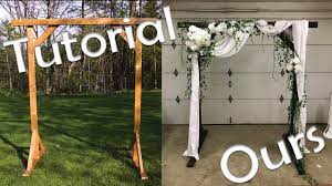 Get the building plans plus video tutorial at remodelaholic.com Making Our Own Diy Wedding Arch Vlog Youtube
