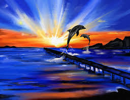 Check spelling or type a new query. Dolphin Sunset Drawing By Terri Meredith