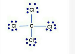 6.1/1846 2.4 dot id no.: Write With Formula And Electron Dot Structure Of Carbon Tetrachloride Brainly In