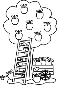 Apples are not only one of the favorite fruits children love to eat, but also a popular subject for coloring pages as children love to fill their pictures with colors as well. Free Printable Apple Tree Coloring Pages Coloring Home